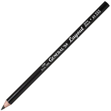 General's Layout Pencil - Extra Black