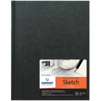 Canson Universal Sketch Hardbound Book 8.5" x 11" - (108 Sheets, 65lb) CN100510413