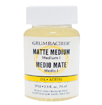 Grumbacher Matte Oil Painting Medium I - (2.5oz/74ml)  575-2