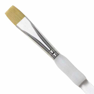 Royal Langnickel Soft-Grip Golden Taklon Brush - Short Handle, Shader #12