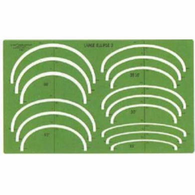 Westcott Stencils Template - Large Ellipse #2
