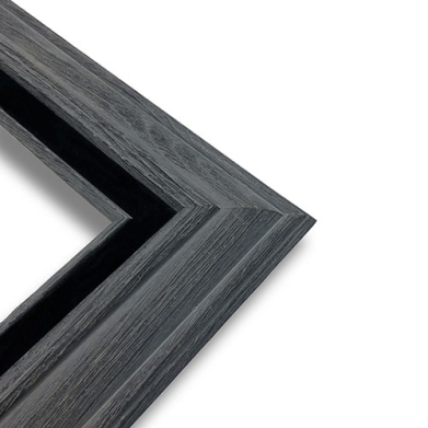 Econo Frame Tuscan Drift Grey with Black Velvet Liner - 18" x 24"