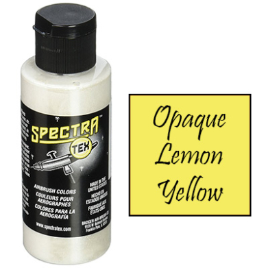 Badger Spectra-Tex Opaque Lemon Yellow Airbrush Paint (2 ounces)