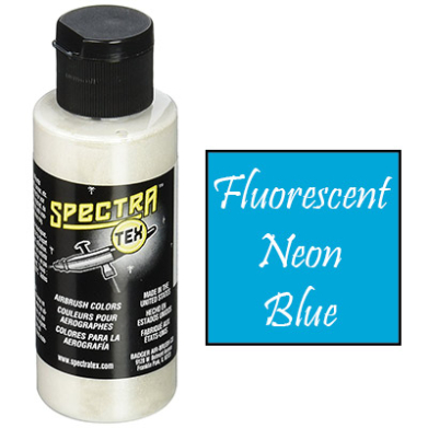 Badger Spectra-Tex Fluorescent Neon Blue Airbrush Paint (2 ounces)