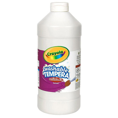 Crayola Washable Tempera Paint - (16oz/473ml) White