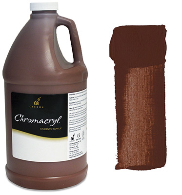 Chromacryl Acrylic Paint  2 Liter (67.7oz)- Burnt Sienna