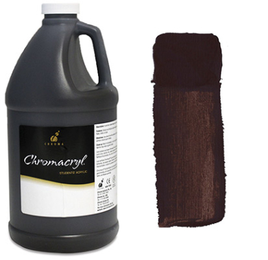 Chromacryl Acrylic Paint  2 Liter (67.7oz)- Burnt Umber