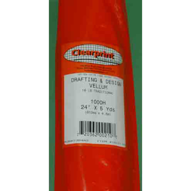 Clearprint 24 Inch X 5 Yards Drafting Vellum Roll