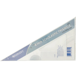 Westcott Scholastic 30/60 Triangle - 8"