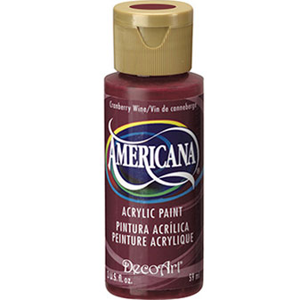 DecoArt Americana Acrylic Paint - (2oz/59ml) Cranberry Wine