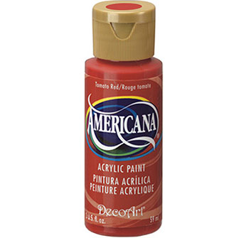 DecoArt Americana Acrylic Paint - (2oz/59ml) Tomato Red