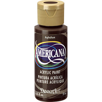 DecoArt Americana Acrylic Paint - (2oz/59ml) Asphaltum