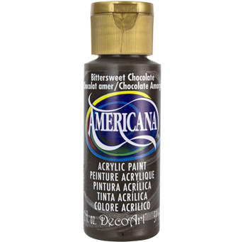 DecoArt Americana Acrylic Paint - (2oz/59ml) Bitter Sweet Chocolate
