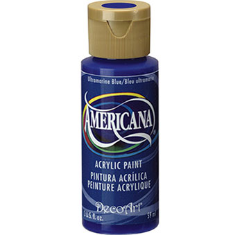 DecoArt Americana Acrylic Paint - (2oz/59ml) Ultramarine Blue