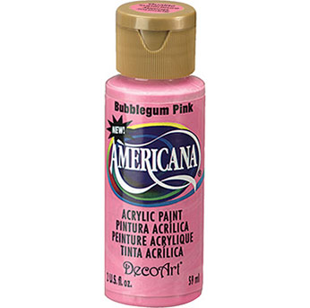 DecoArt Americana Acrylic Paint - (2oz/59ml) Bubblegum Pink