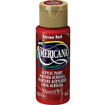 DecoArt Americana Acrylic Paint - (2oz/59ml) Tuscan Red