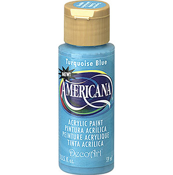 DecoArt Americana Acrylic Paint - (2oz/59ml) Turquoise Blue