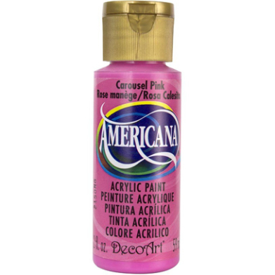 DecoArt Americana Acrylic Paint - (2oz/59ml) Carousel Pink