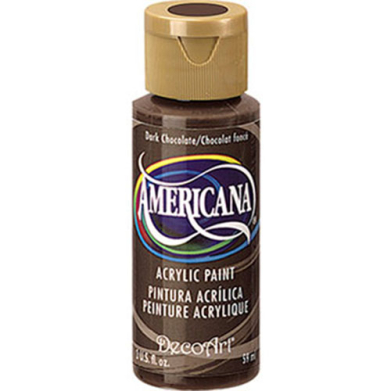 DecoArt Americana Acrylic Paint - (2oz/59ml) Dark Chocolate