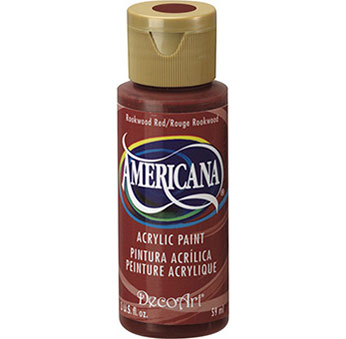 DecoArt Americana Acrylic Paint - (2oz/59ml) Rook Wood Red