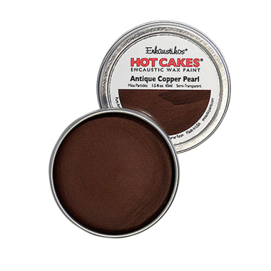 Enkaustikos Hot Cakes Encaustic Wax Paint - (1.5oz/45ml) Antique Copper Pearl