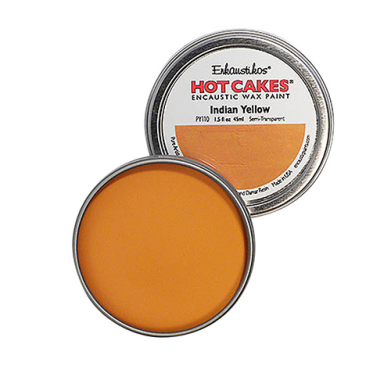 Enkaustikos Hot Cakes Encaustic Wax Paint - (1.5oz/45ml) Indian Yellow