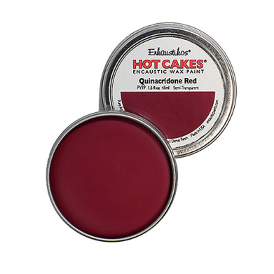 Enkaustikos Hot Cakes Encaustic Wax Paint - (1.5oz/45ml) Quinacridone Red