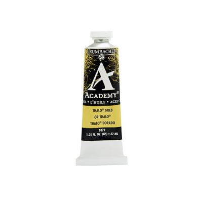 Grumbacher Academy Oil Paint - (1.25oz/37ml) Thalo Gold