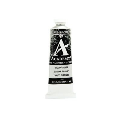 Grumbacher Academy Oil Paint - (1.25oz/37ml) Thalo Silver