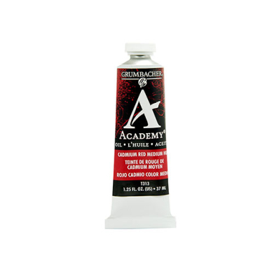 Grumbacher Academy Oil Paint - (1.25oz/37ml) Cadmium Red Medium Hue