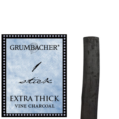 Grumbacher Vine Charcoal Stick - (1 Piece) Medium, Extra Thick