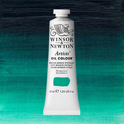 Winsor & Newton Artists' Oil Colour Paint - (1.25oz/37ml) Winsor Green Phthalo