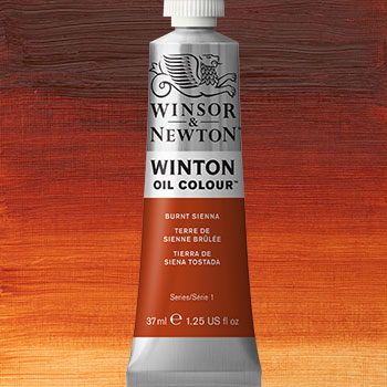Winsor & Newton Winton Oil Colour Paint - (6.75oz/200ml) Burnt Sienna