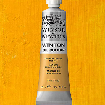 Winsor & Newton Winton Oil Colour Paint - (1.25oz/37ml) Cadmium Yellow Medium
