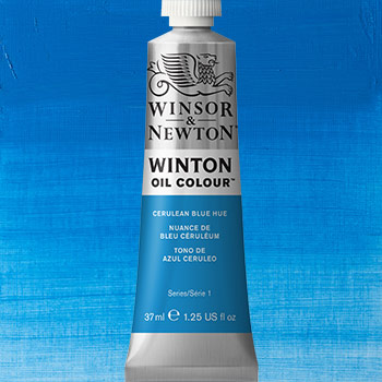 Winsor & Newton Winton Oil Colour Paint - (1.25oz/37ml) Cerulean Blue
