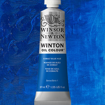 Winsor & Newton Winton Oil Colour Paint - (6.75oz/200ml) Cobalt Blue Hue