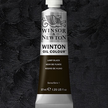 Winsor & Newton Winton Oil Colour Paint - (6.75oz/200ml) Lamp Black