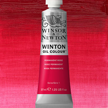 Winsor & Newton Winton Oil Colour Paint - (1.25oz/37ml) Permanent Rose