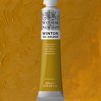 Winsor & Newton Winton Oil Colour Paint - (6.75oz/200ml) Yellow Ochre