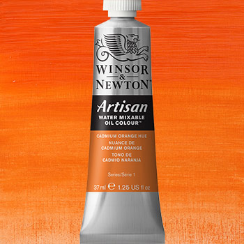 Winsor & Newton Artisan Water Mixable Oil Colour Paint - (1.25oz/37ml) Cadmium Orange Hue