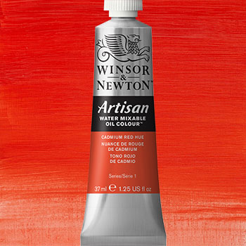 Winsor & Newton Artisan Water Mixable Oil Colour Paint - (1.25oz/37ml) Cadmium Red Hue