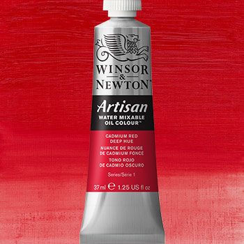 Winsor & Newton Artisan Water Mixable Oil Colour Paint - (1.25oz/37ml) Cadmium Red Deep Hue
