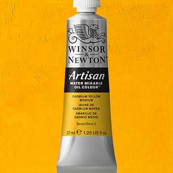 Winsor & Newton Artisan Water Mixable Oil Colour Paint - (1.25oz/37ml) Cadmium Yellow Medium