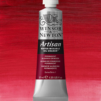 Winsor & Newton Artisan Water Mixable Oil Colour Paint - (1.25oz/37ml) Permanent Alizarin Crimson
