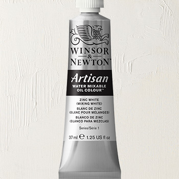 Winsor & Newton Artisan Water Mixable Oil Colour Paint - (1.25oz/37ml) Zinc White (Mixing White)