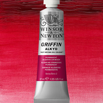 Winsor & Newton Griffin Alkyd Oil Paint - (1.25oz/37ml) Permanent Alizarin Crimson