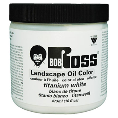 Bob Ross Landscape Oil Color  (16oz/473ml) Titanium White