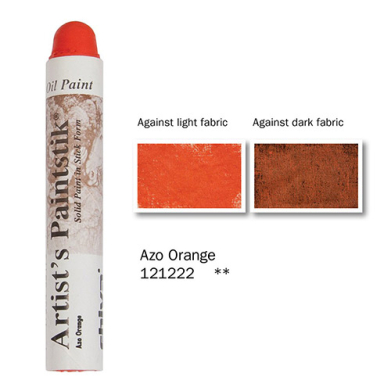 Richeson Shiva Oilstik Paintstik Professional Grade - Azo Orange