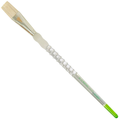 Royal Langnickel Soft-Grip Bristle Brush - Long Handle, Flat #12