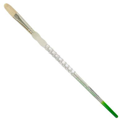 Royal Langnickel Soft-Grip Bristle Brush - Long Handle, Filbert #8